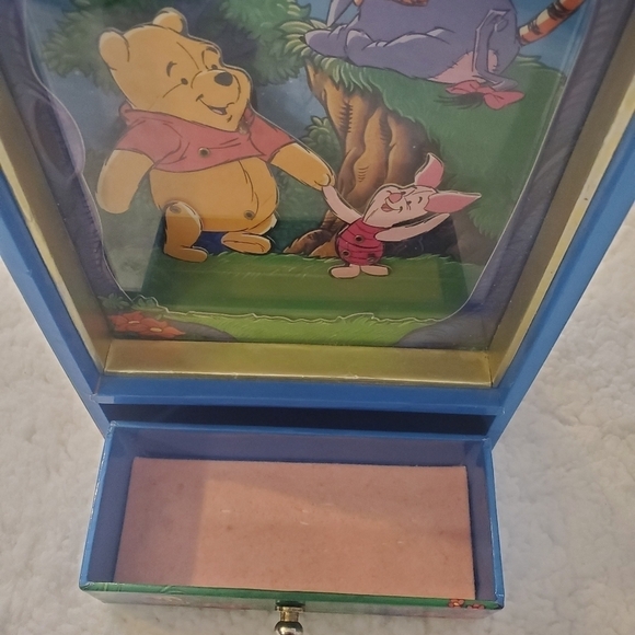 Disney Winnie The Pooh & Piglet Dancing Music Box & Jewelry‎ Box RARE VINTAGE - Picture 11 of 15